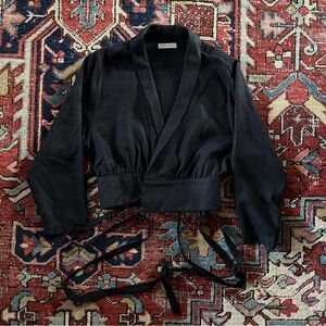 Jesse Kamm Kaha Bolero Crop Top, 100% Silk